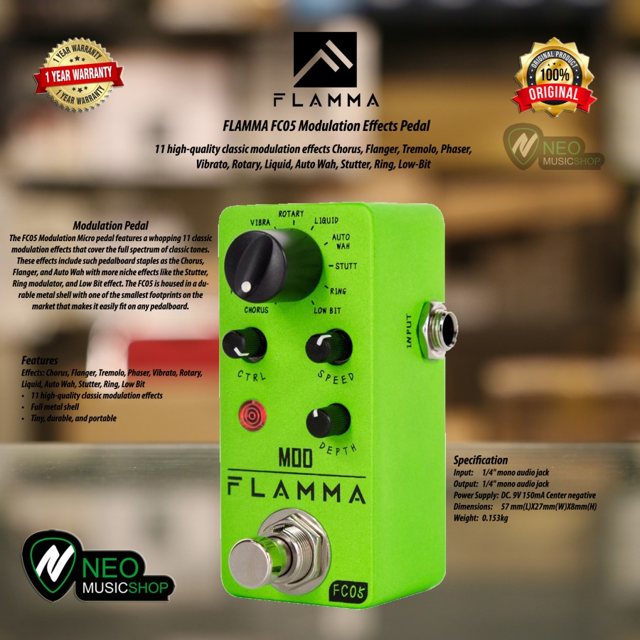 FLAMMA FC05 Modulation Effects Pedal – Neo Music