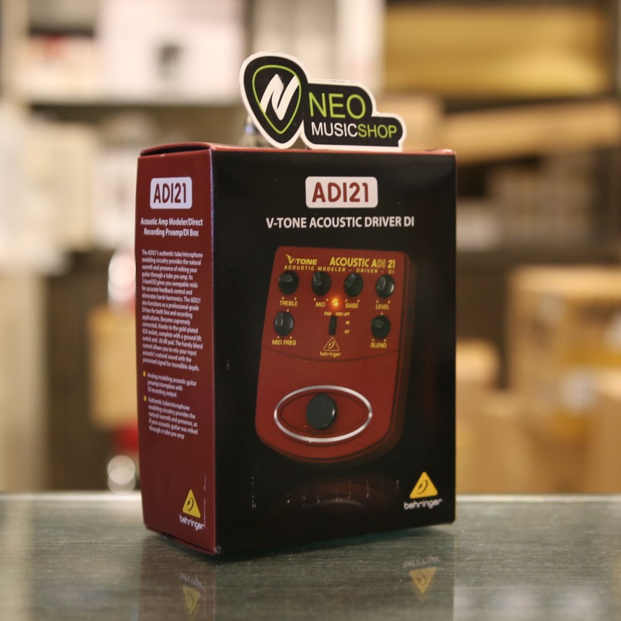 Behringer ADi21 VTone Acoustic Preamp With DI Recording Output Neo Music