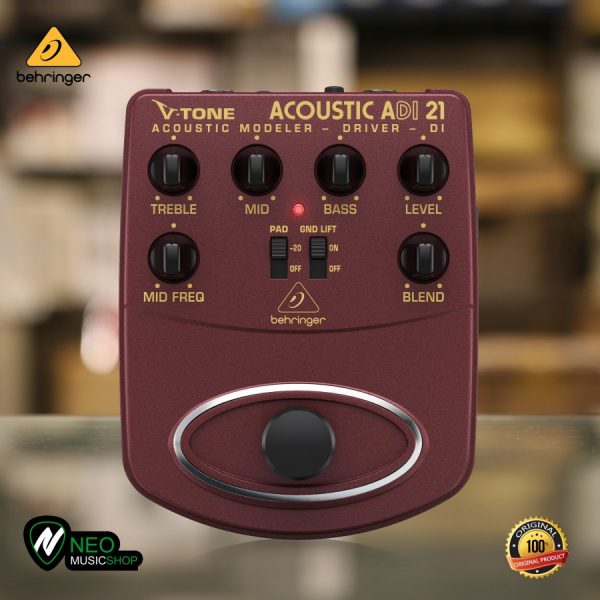 Behringer ADi21 VTone Acoustic Preamp With DI Recording Output Neo Music